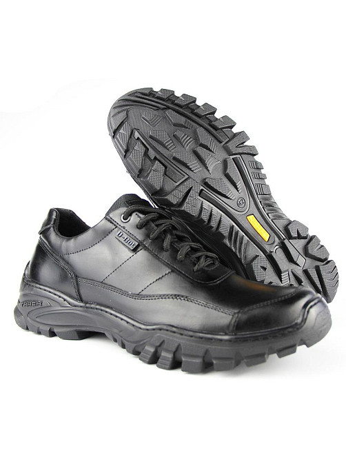 Армійські чоловічі міцні шкіряні кросівки ,демісезонні армійські чорні кросівки прошиті Львів - фото 3