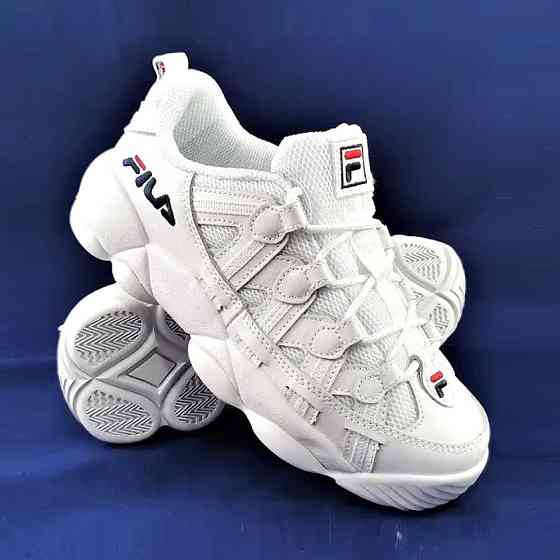Кроссовки Женские FILA  Белые Кожаные Фила (размеры: 36,37,38,39,40) Видео Обзор Днепр