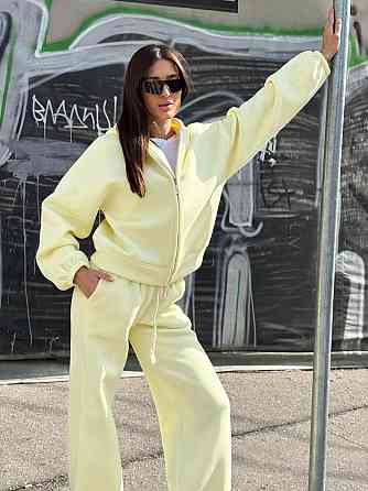 Жіночий теплий костюм на флісі Лімонний 42/46 Харків