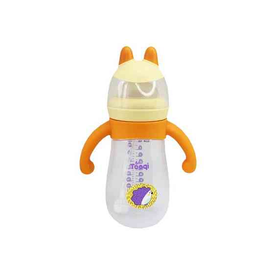 Пляшечка пластикова з силіконовими ручками MGZ-0200(Yellow) 260 мл Вінниця