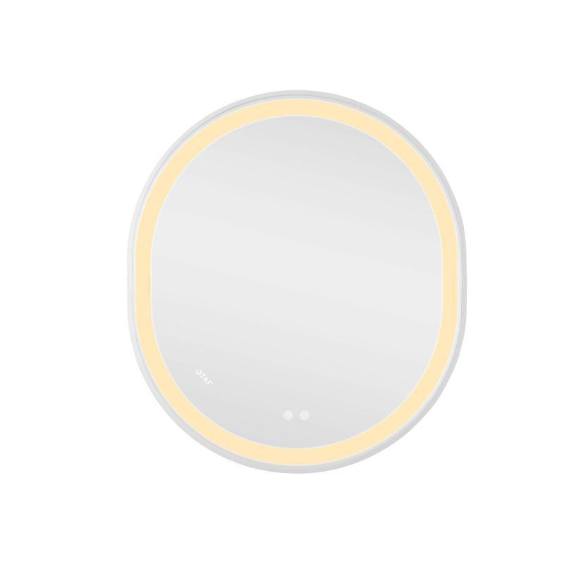 Зеркало настенное овальное сенсорное Qtap Gemini 800х700 с LED-подсветкой Touch, с антизапотеванием с диммером Харьков - изображение 5