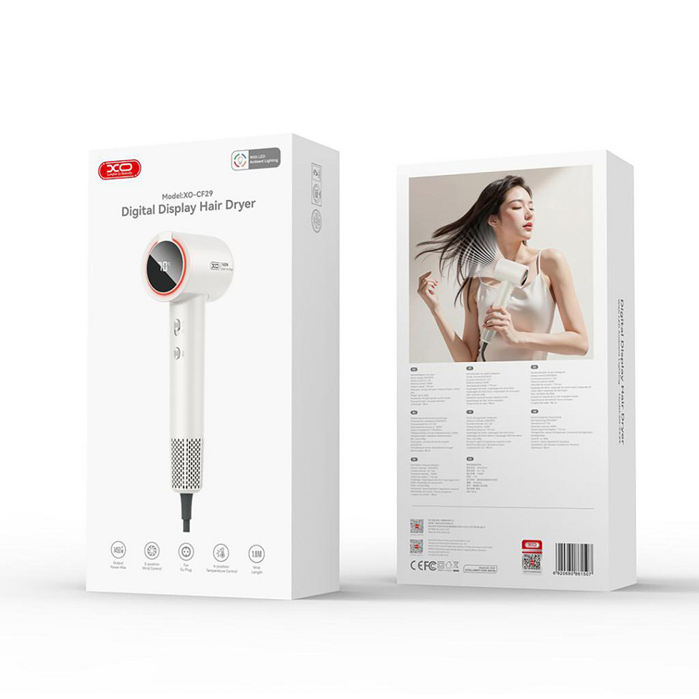 Фен XO Hair Dryer CF29 White ( Білий ) Харьков - изображение 7