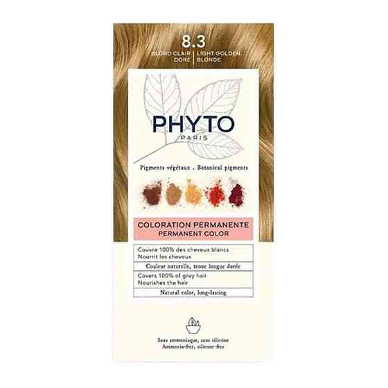 Фіто Фітоколор Безаміачна крем-фарба для волосся Phyto PhytoColor Coloration Permanente 8.3 Світло-русявий золотистий 112 мл Дніпро