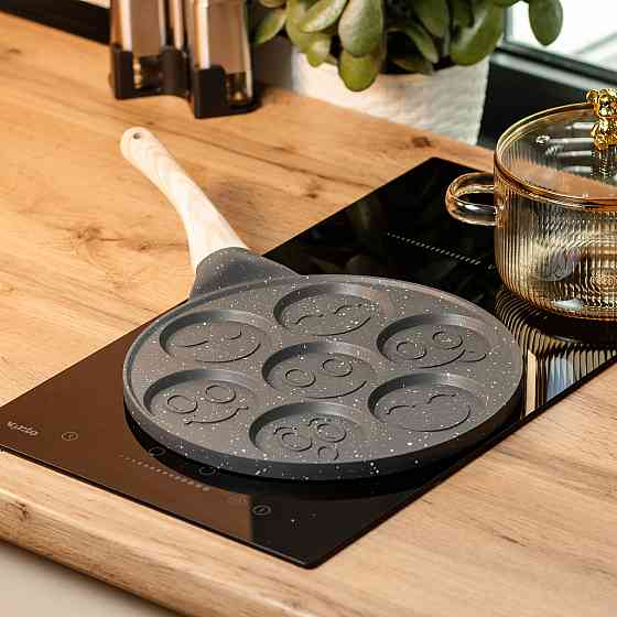 Breakfast Сковорода смайл Ø 26.5 (см) на 7 секцій для панкейків сіра HP39584C Коломия