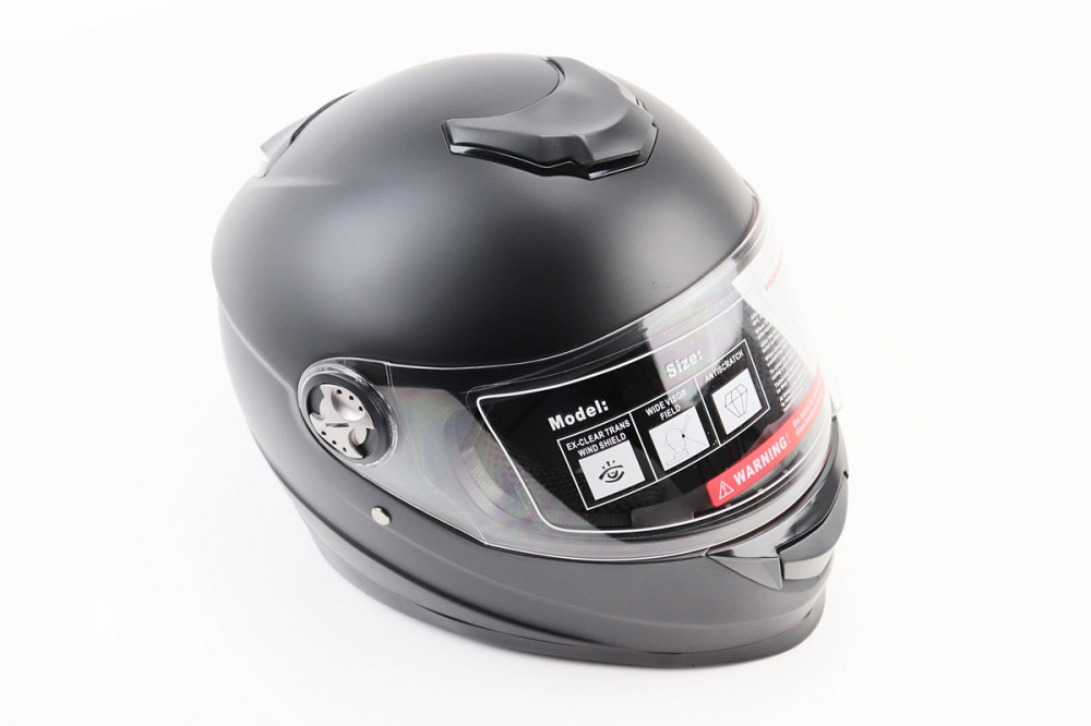 Шолом інтеграл, закритий BLD-М65 S (55-56см), ЧОРНИЙ матовий Київ - фото 1