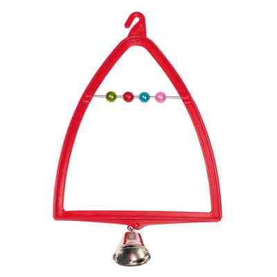 Іграшка для птахів Природа Гойдалка-арка з дзвіночком 12x19 см (пластик) (4823082402564) Вінниця