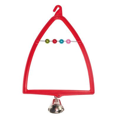 Игрушка для птиц Природа Качеля-арка с колокольчиком 12x19 см (пластик) (4823082402564) Винница - изображение 1