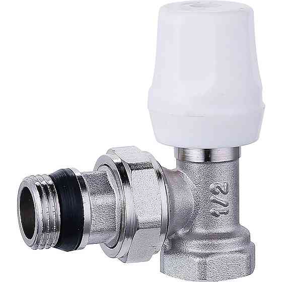 Кран радиаторный угловой Q PROFESSIONAL 1/2″ NV-QP5005 вентильный с уплотнителем Киев