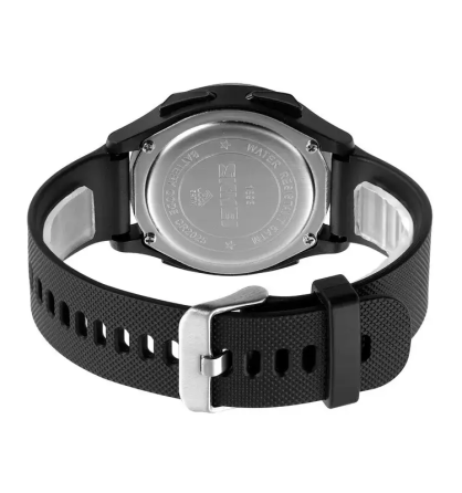 Чоловічий спортивний наручний годинник Skmei 1893 (Чорний з білим циферблатом) Київ