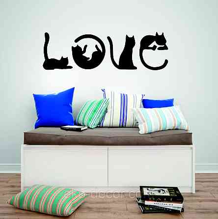 Декоративне настінне Панно «Котики - Love» Декор на стіну Київ