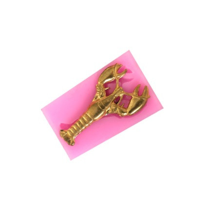 Молд силиконовый Рак 40 на 25 мм розовый Киев - изображение 2