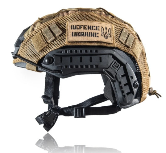 Тактическая каска шлем FAST NIJ IIIA (Черная) + кавер (Мультикам) размер L Винница - изображение 8