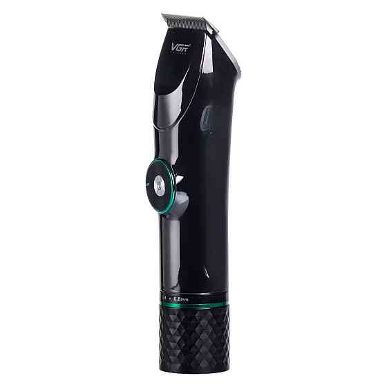 Професійна машинка для стрижки волосся та бороди з LED-дисплеєм та підставкою VGR V-256 Київ