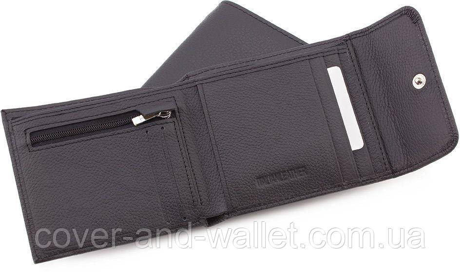 Оригинальный кожаный мужской кошелёк черного цвета ST Leather Киев - изображение 2