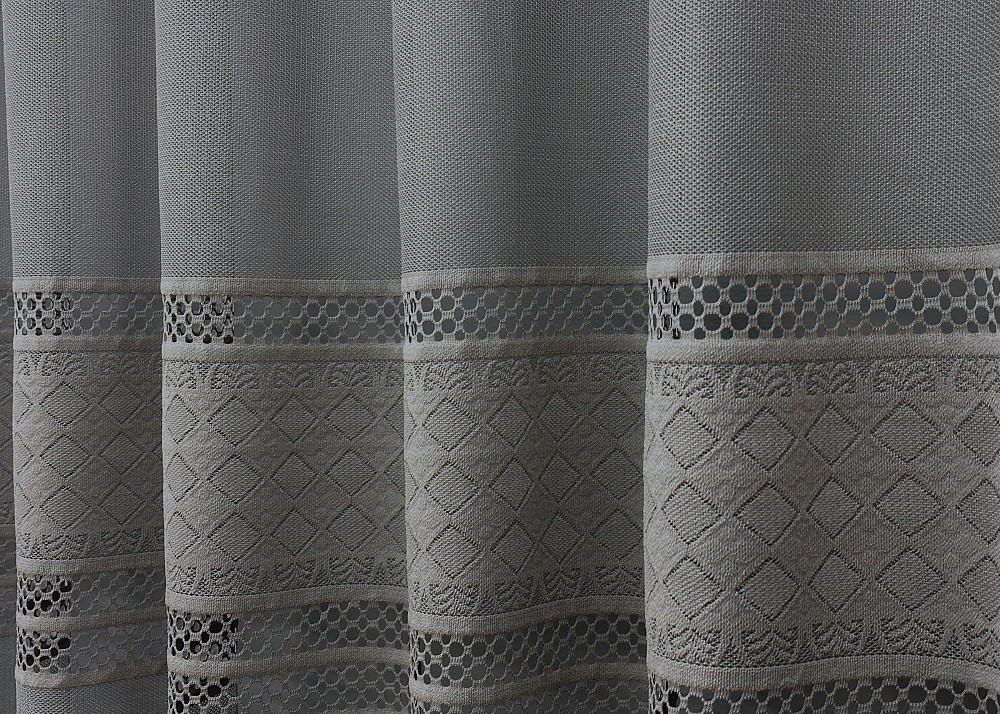 Тюль VR-Textil 1641т Greta Жаккард Графитовый 300х270 см (42-0603) Киев - изображение 5