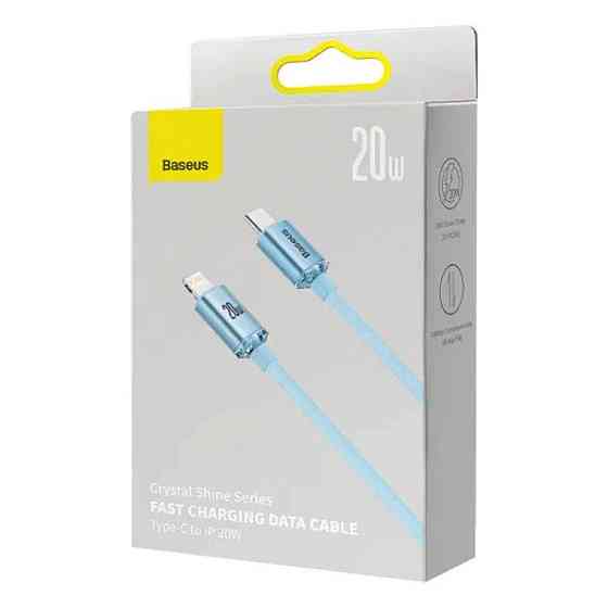 Кабель Type-C - Lightning Baseus Gem для быстрой зарядки и передачи данных 20W 1m Galaxy Blue P10373001311-00 Одесса