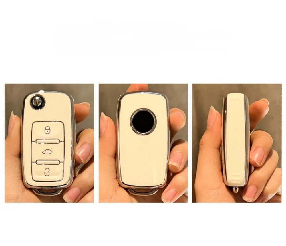 Чохол на автомобільні ключі Volkswagen Skoda 3 кнопки Сміла - фото 5
