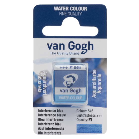 Фарба акварельна Van Gogh (846) Інтерферентний синій кювета Royal Talens Київ
