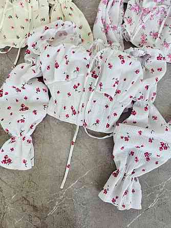 Жіночий літній романтичний топ муслін 100% бавовна Молочний 4 Одеса