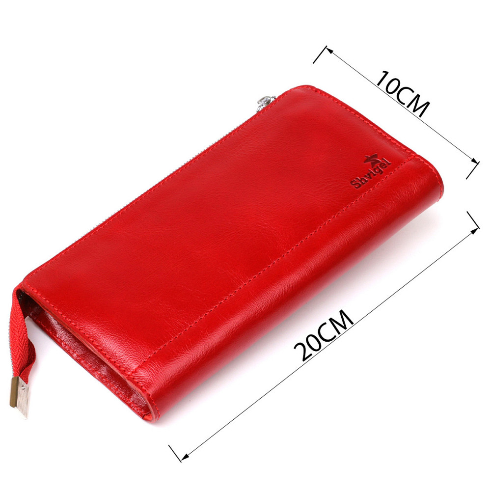 Яркий женский клатч кожаный SHVIGEL 16185 Красный Киев - изображение 3