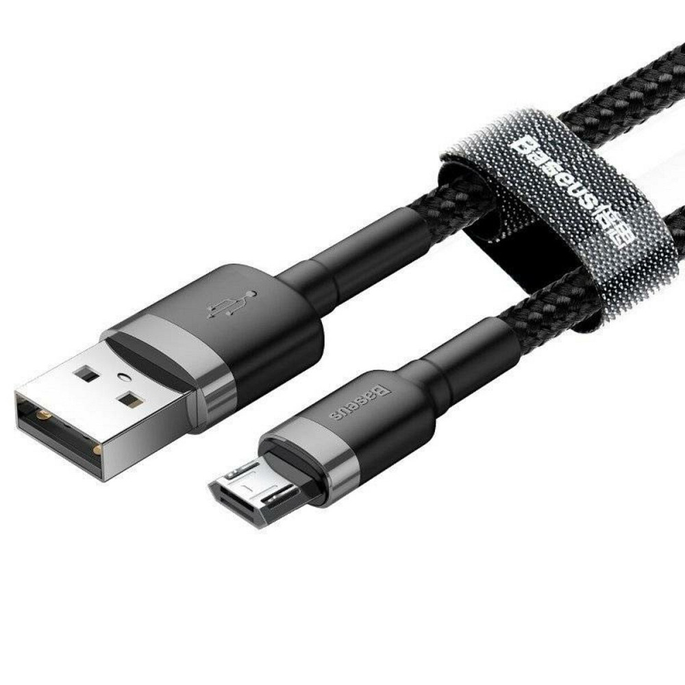 Кабель Baseus Cafule Cable USB For Micro 2.4A 1m Gray+Black Киев - изображение 2