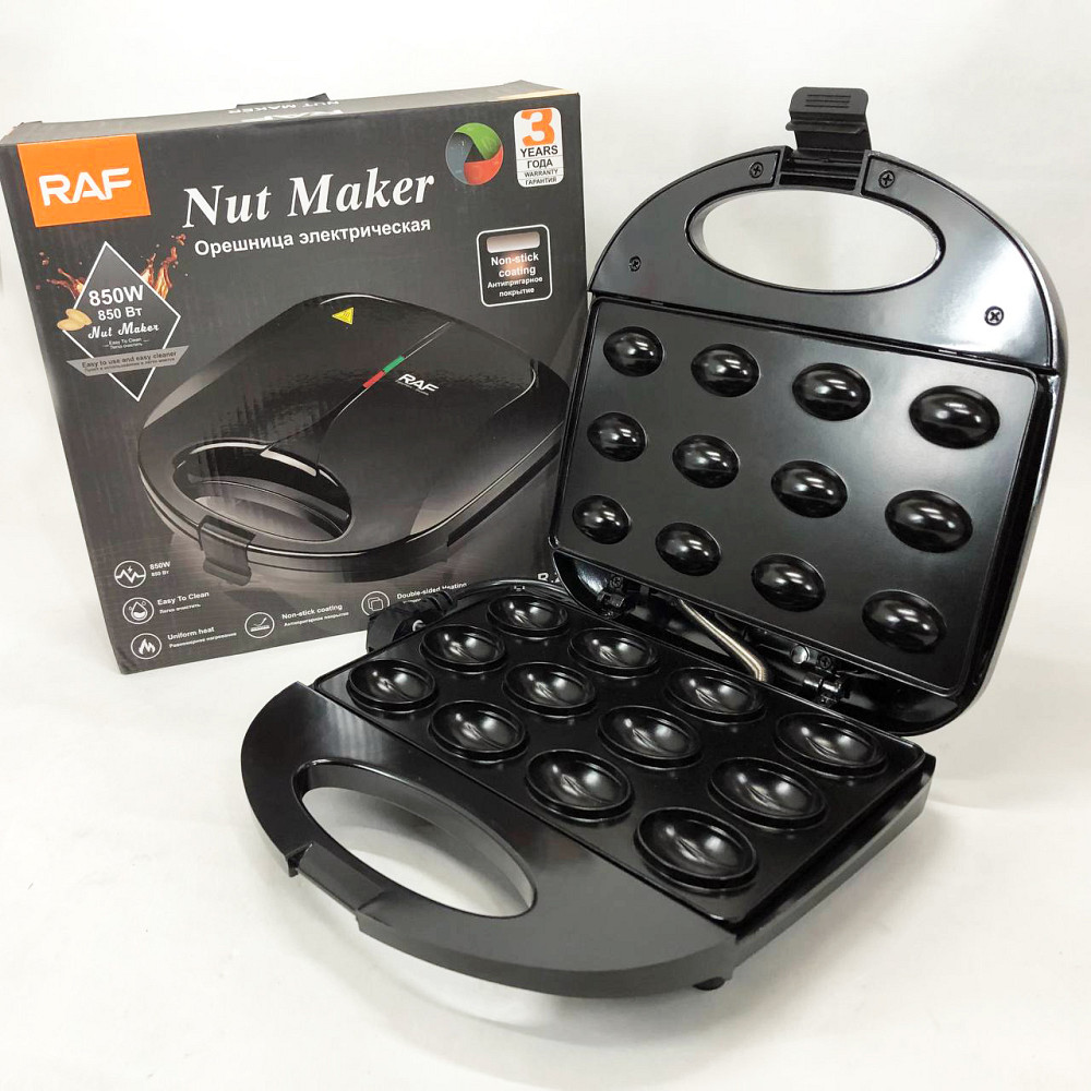 Компактна електрична вафельниця RAF, Мультипекар вафельниця, Потужна вафельниця Електрична QT-72 Івано-Франківськ - фото 8