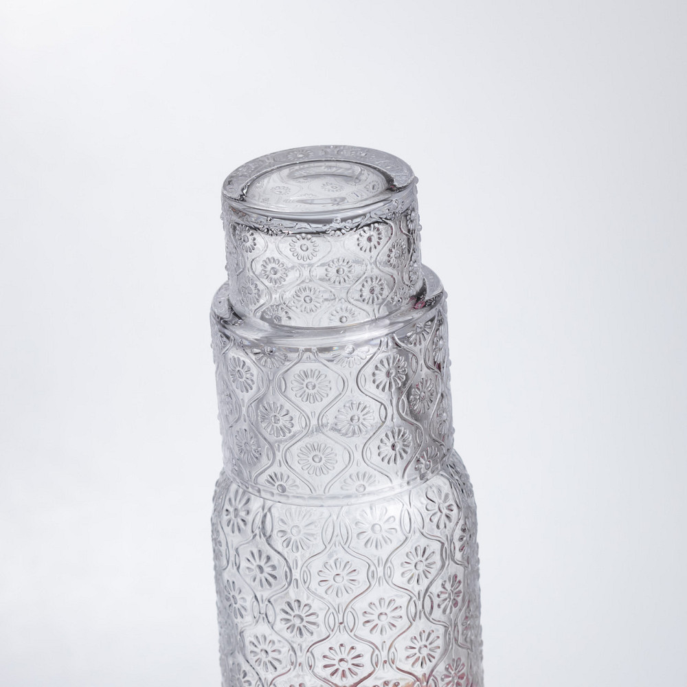 Глечик 700 мл зі склянкою 1 (шт) для напоїв Прозорий HP-19-L2 Коломия - фото 3