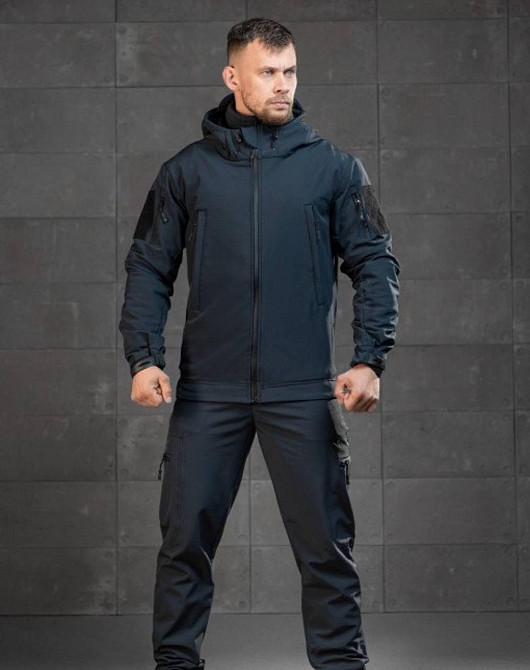 Військовий демісезонний костюм (куртка, штани та флісова кофта) Cофтшел Softshell ДСНС ВТ4733 (розмір L) Вінниця - фото 8