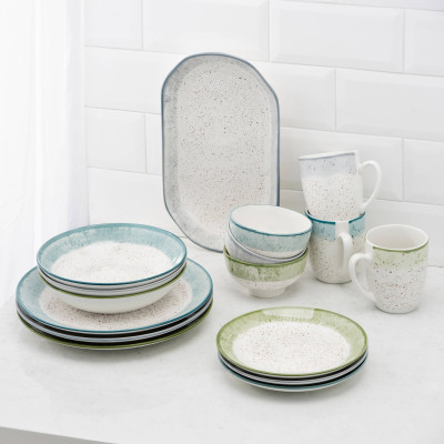 Чашка Ardesto Siena, 360мл, порцеляна, біло-зелений (AR2936SWG) Винница - изображение 7