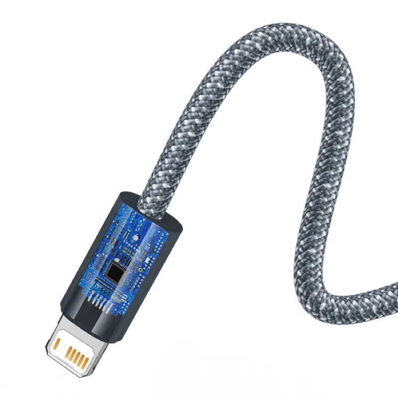 Кабель Baseus Dynamic Series Fast Charging Data Cable USB to iP 2.4A 2m Slate Gray Одеса - фото 5
