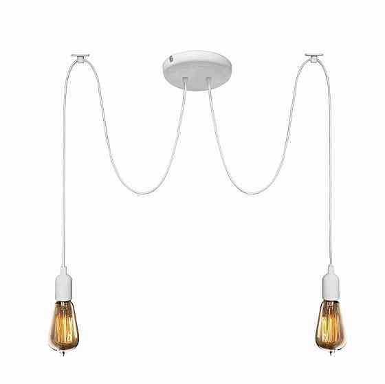 Підвісна люстра павук біла 2 лампи Е27 Spider NL 149-2W Одеса