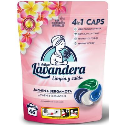 Капсулы для стирки La Antigua Lavandera Жасмин и бергамот 46 шт. (8435495831495/8435495835943) Винница - изображение 1