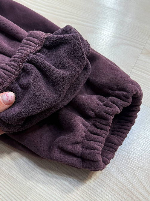 Костюм жіночий Joy One 80990 утеплений на флісі худі зі штанами бордовий, бордовий, L Київ - фото 9