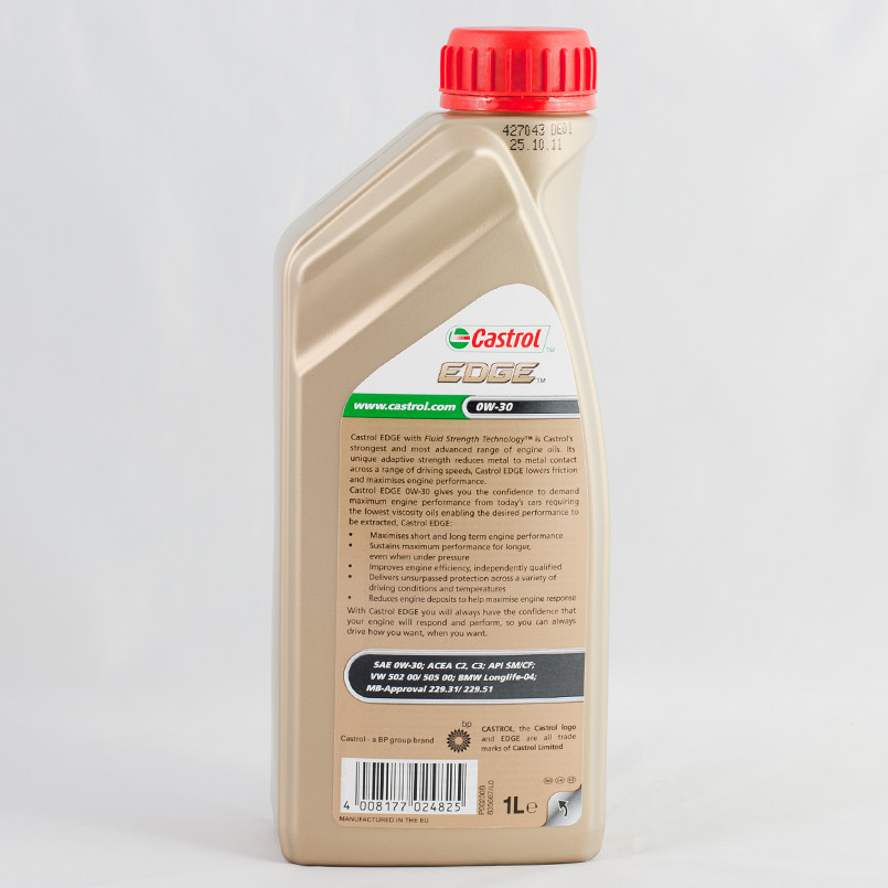 Моторне масло Castrol Edge A3/B4 0W-30 1л Львів - фото 3