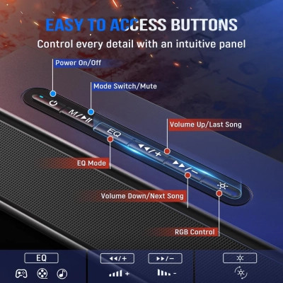 Акустическая система Fifine A22 Gaming RGB Black (A22) Винница - изображение 7