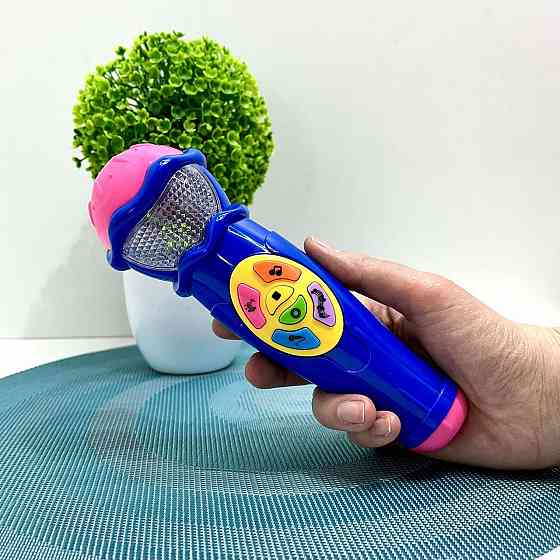 Мікрофон Limo Toy музичний дитячий 19см Синій (7043 UA) Чернігів