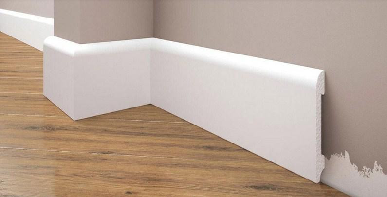 Плинтус под покраску из дюрополимера Элегант LPC - 11с (2.44м.п.) 78х13мм Днепр - изображение 2