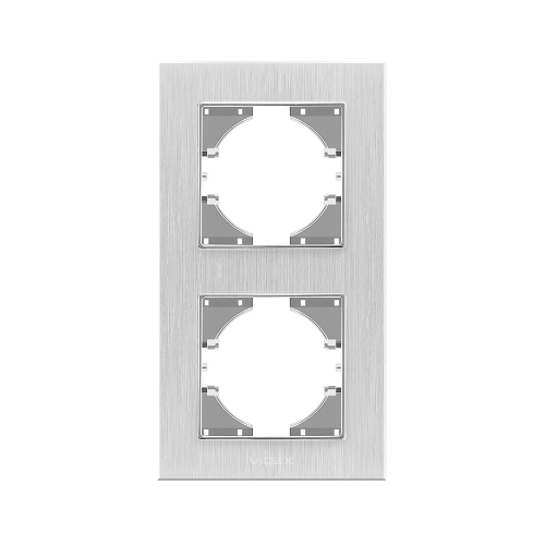 BINERA сріблястий алюміній Рамка вертикальна 2-а Videx Житомир