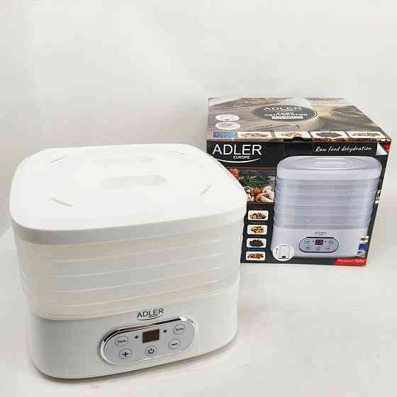 Сушарка електрична для овочів фруктів грибів та м'яса Adler AD 6658 дегідратор 550Вт EI-30 Львів