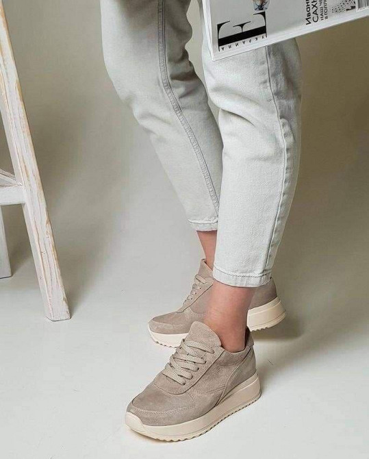 Zemira Кросівки жіночі ZEMIRA 812/21869 бежеві (весна-осінь, замша натуральна) (4385) Коломыя - изображение 4