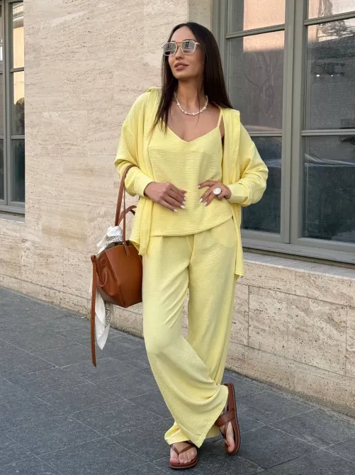 Жіночий костюм трійка з сорочкою, майкою та штанами Одеса - фото 17