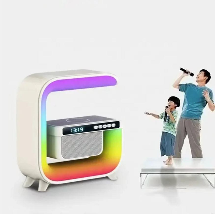 Акумуляторний нічник G-Smart G3 mini RGB з Bluetooth колонкою та зарядкою для телефону Вінниця - фото 8