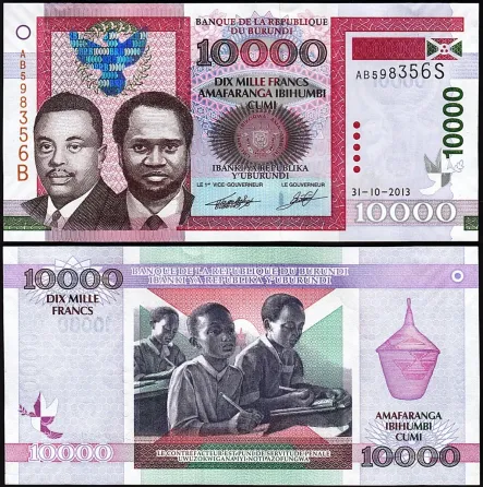 Бурунди / Burundi 10000 Francs 2013 Pick 49 UNC Полтава