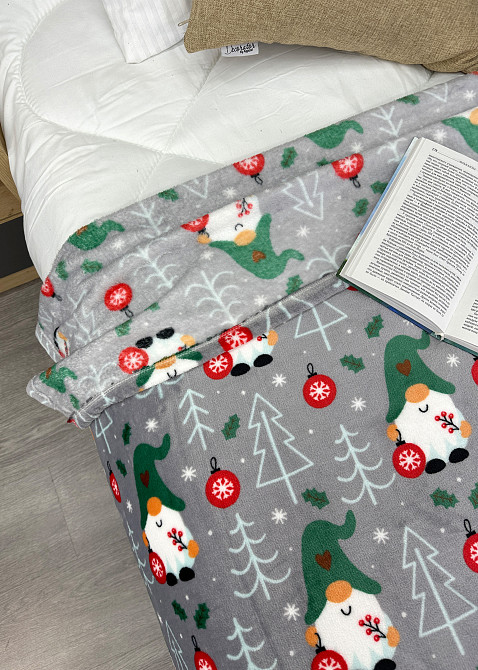 Плед-покрывало Decorator WellSoft 180х220 см с рождественским принтом (87-338) Киев - изображение 2