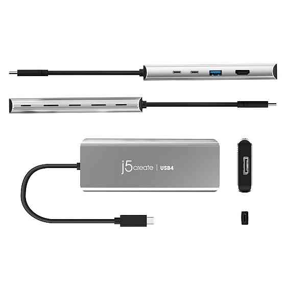 USB-хаб J5create USB-C 5-в-1 Grey (JCD401-N) ( 13983 ) Харків