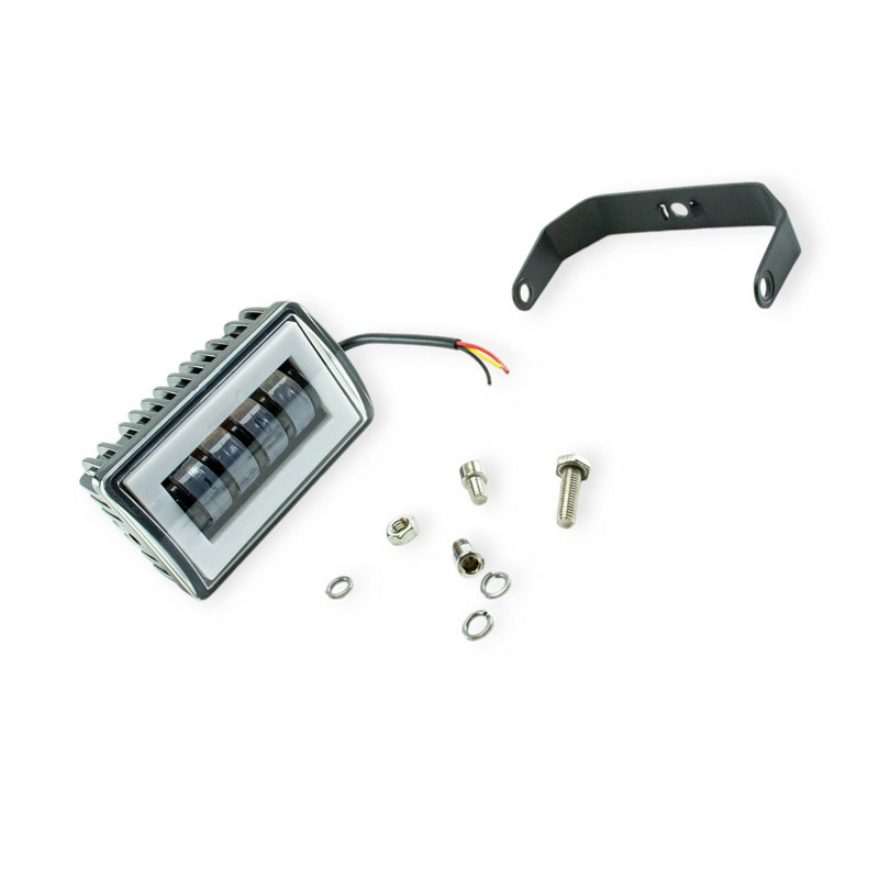 Фара LED прямокутна 120х80х60 (ДВШ) CREE, ангельські очі додаткова Мукачево - фото 1