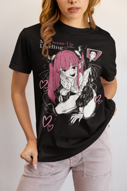 Футболка для мальчика аниме Аниме Ловерс Гифт Марин оверсайз (рост от 165 до 180 ) Черний AnimeJ0682m Днепр - изображение 3