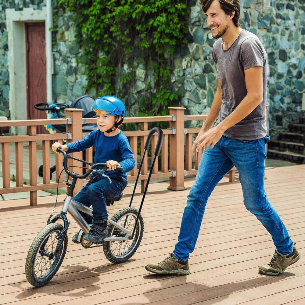 Ручка-тримач для навчання їзди на дитячому велосипеді біговелі розсувна 55-74 см, для штовхання велосипеда та балансування Київ - фото 4