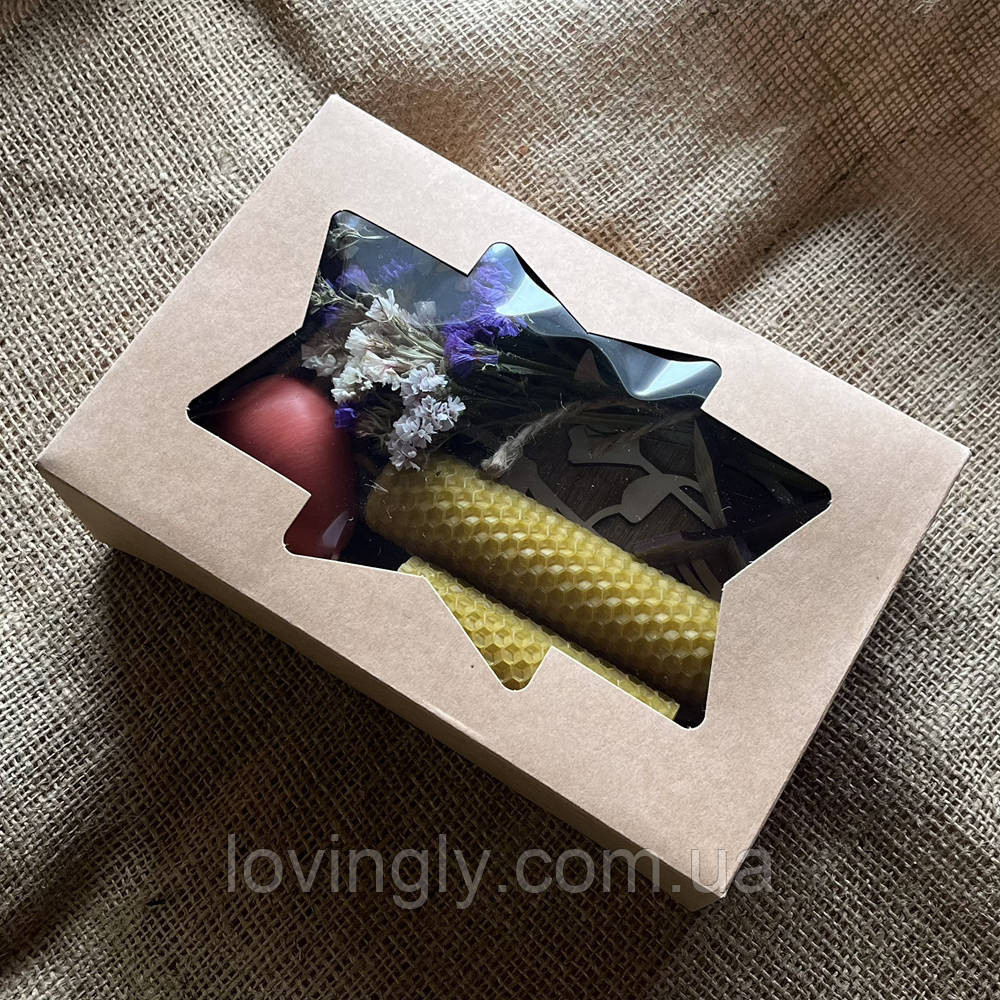 Подарок на Пасху: набор с декоративным кроликом, свечами и полотенцем для корзинки Ирпень - изображение 5