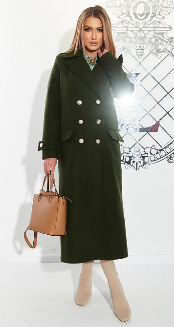 Лаконічне пальто з красивою фурнітурою (42) Київ - фото 7